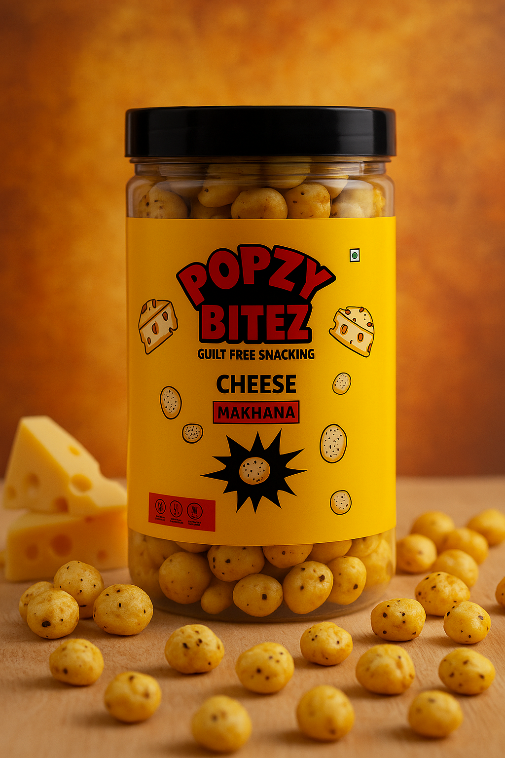 ROASTED CHEESE MAKHANA JAR, 70g (2 X 70g PACK)