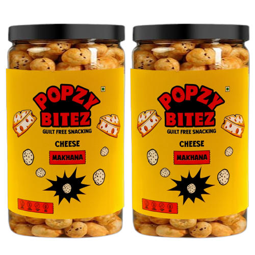 ROASTED CHEESE MAKHANA JAR, 70g (2 X 70g PACK)