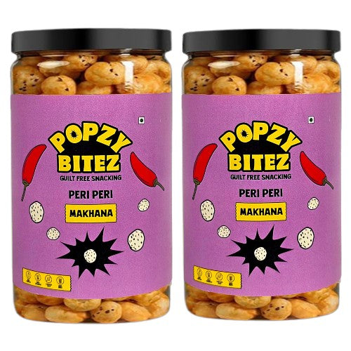 ROASTED PERI PERI MAKHANA JAR, 70g (2 X 70g PACK)